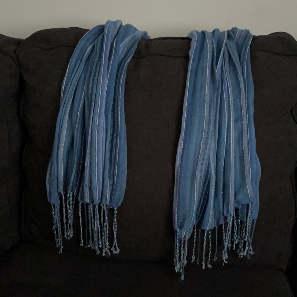 Scarf - Blue and White